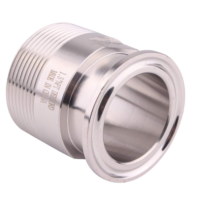 DERNORD 1.5''Tri clamp Adapter to 1.5 inch MNPT Thread Ferrule Sanitary Pipe Fitting - Image 3